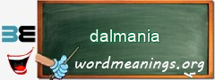 WordMeaning blackboard for dalmania